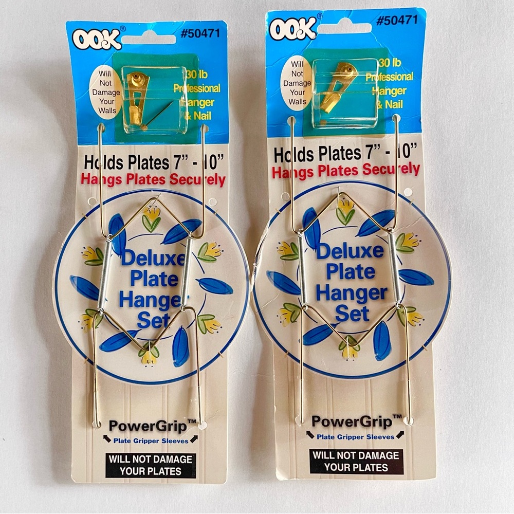 OOK #50471 Deluxe Plate Hanger Sets Power Grip 30lb Professional with Hardware